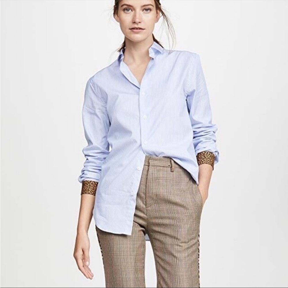 R13 shirt with stripes,  leopard